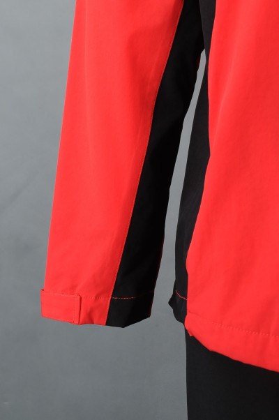 WTV176 online ordering men's sports suit design contrast magic sleeve sports suit sports suit center detail view-6
